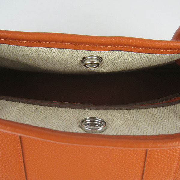 7A Hermes Garden Party Bag Orange H2805 Replica